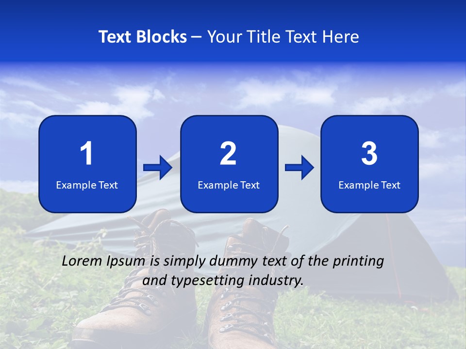 Grass Journey Sun PowerPoint Template