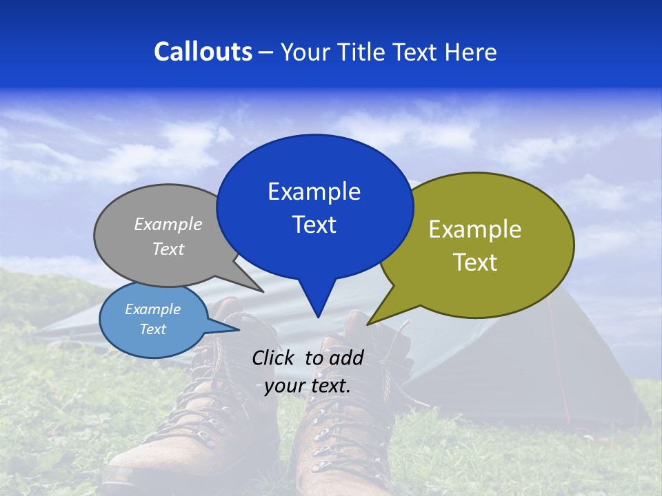 Grass Journey Sun PowerPoint Template