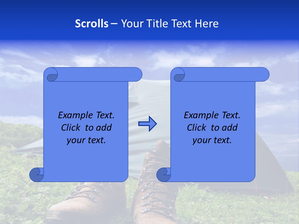 Grass Journey Sun PowerPoint Template