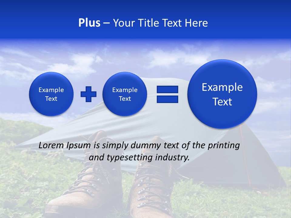 Grass Journey Sun PowerPoint Template