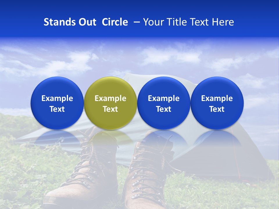 Grass Journey Sun PowerPoint Template