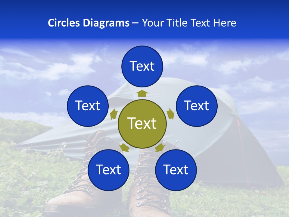 Grass Journey Sun PowerPoint Template