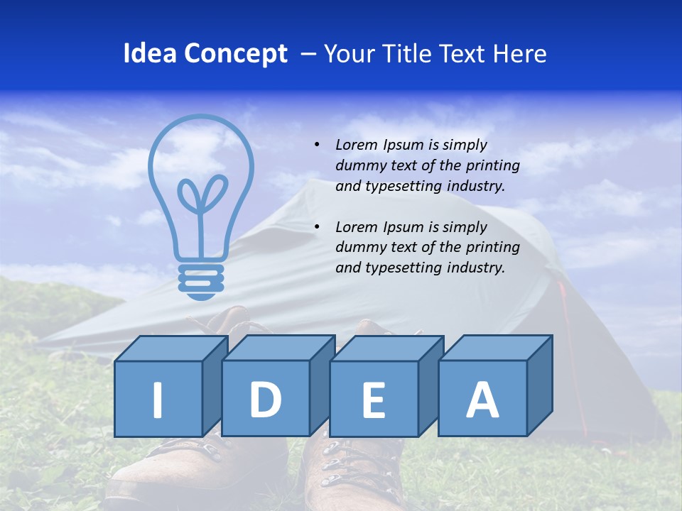 Grass Journey Sun PowerPoint Template