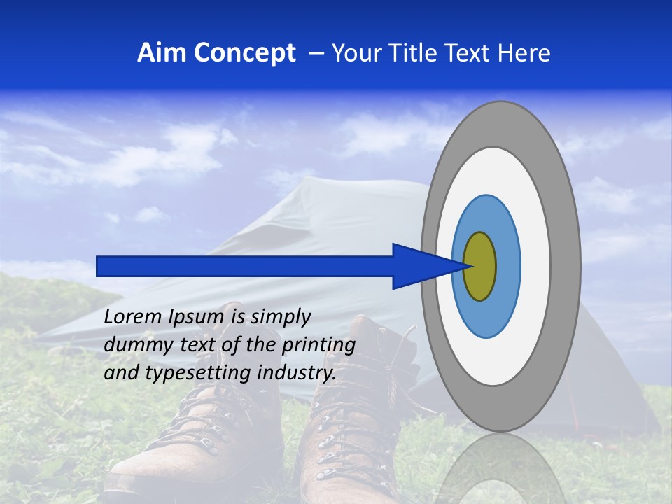 Grass Journey Sun PowerPoint Template