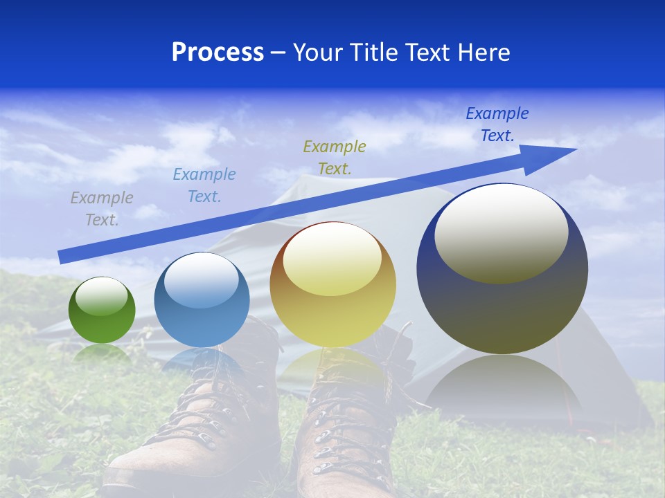 Grass Journey Sun PowerPoint Template