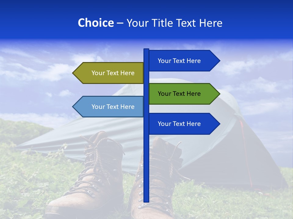 Grass Journey Sun PowerPoint Template
