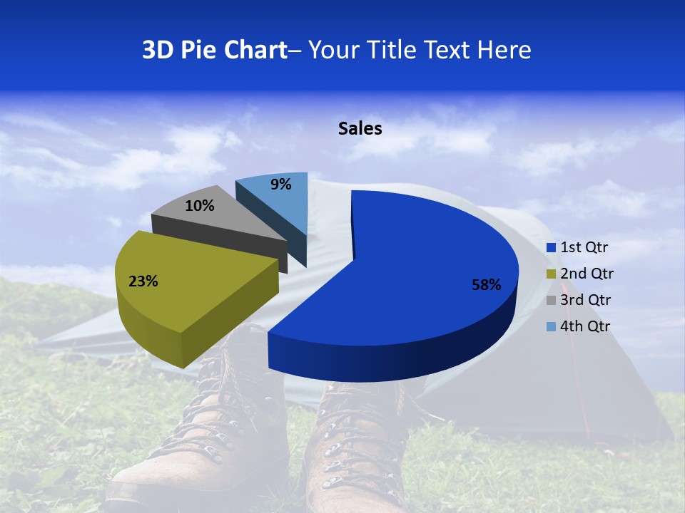 Grass Journey Sun PowerPoint Template