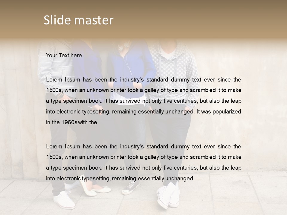 Student Youth Smile PowerPoint Template