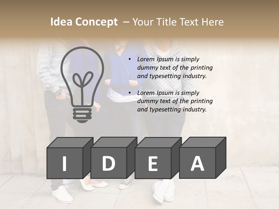 Student Youth Smile PowerPoint Template