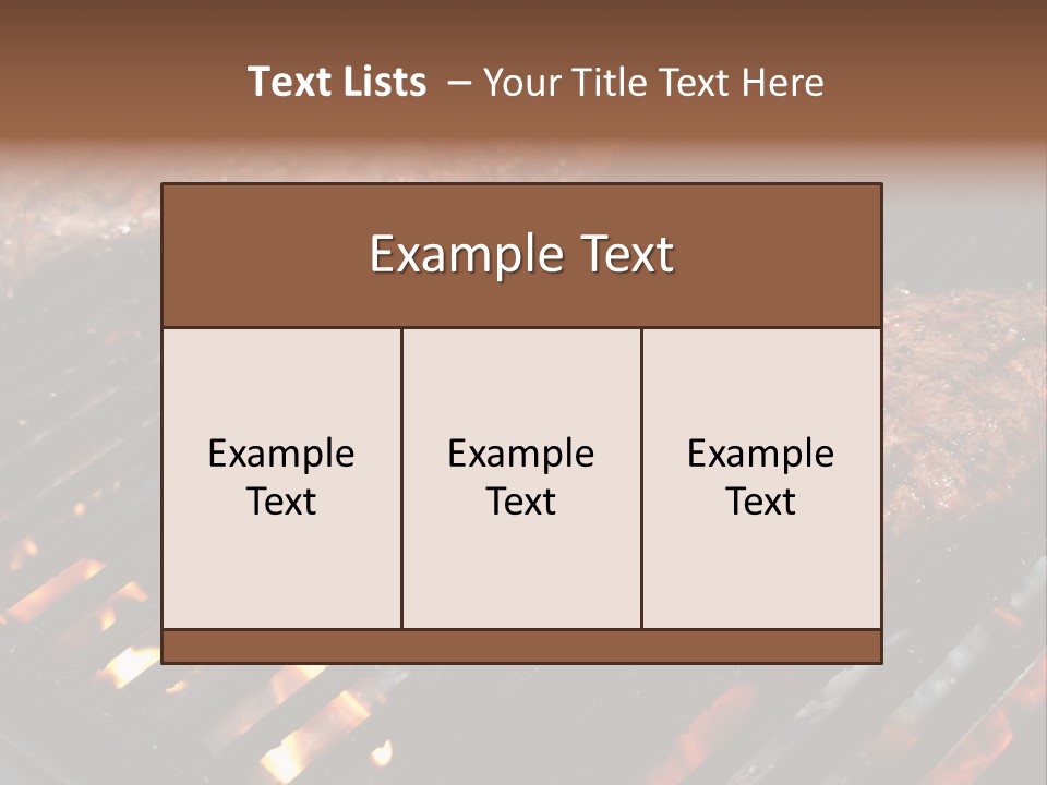 Bbq Barbecue Meal PowerPoint Template