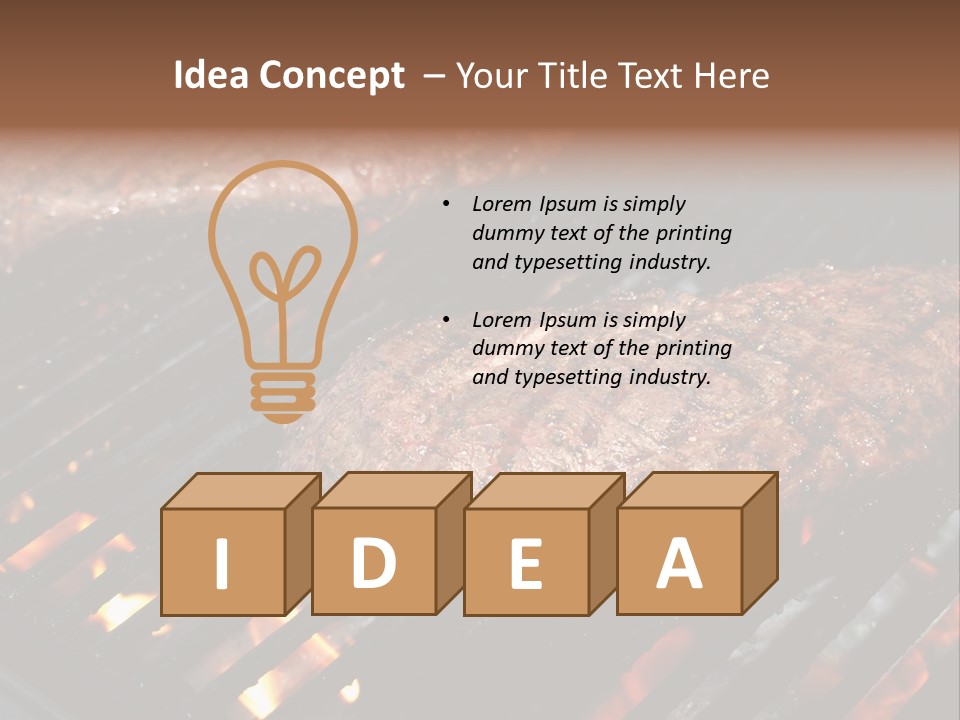 Bbq Barbecue Meal PowerPoint Template