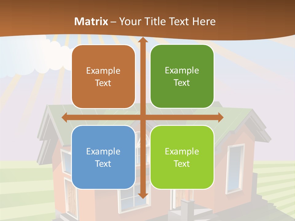 Construction Drawing Model PowerPoint Template
