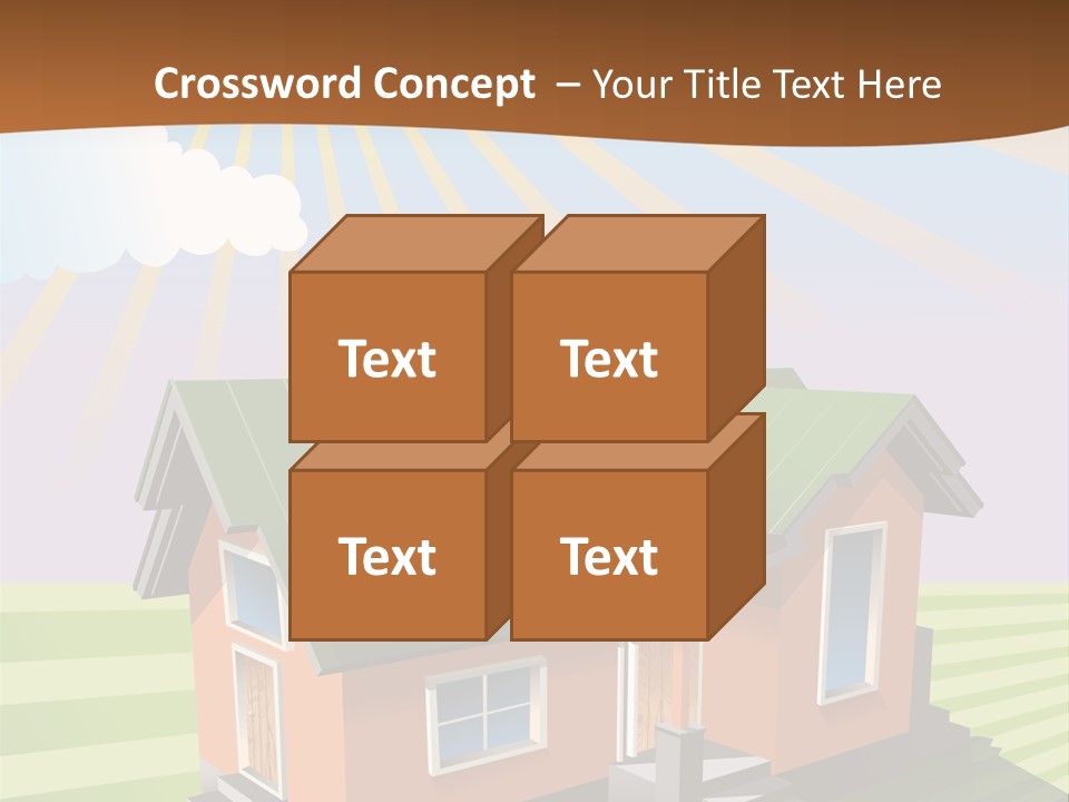 Construction Drawing Model PowerPoint Template
