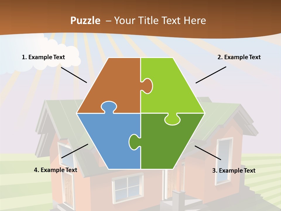 Construction Drawing Model PowerPoint Template