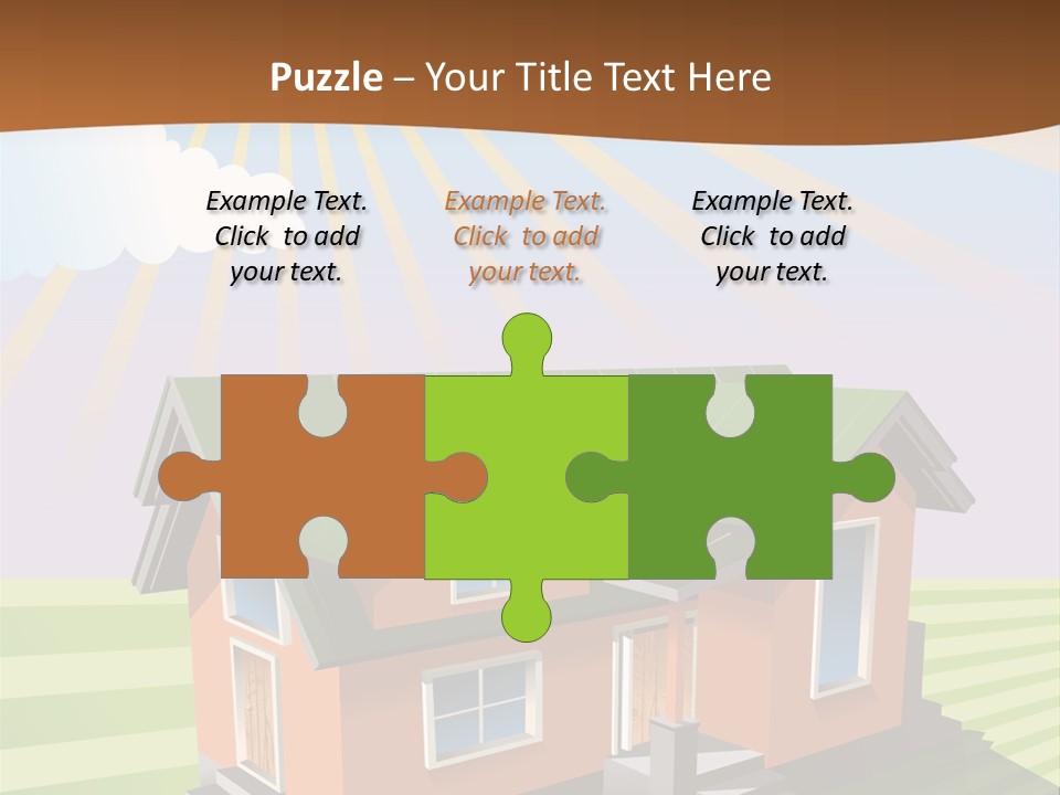 Construction Drawing Model PowerPoint Template
