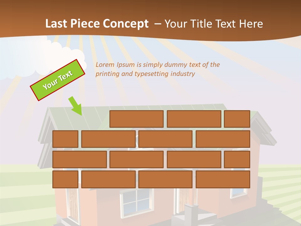 Construction Drawing Model PowerPoint Template