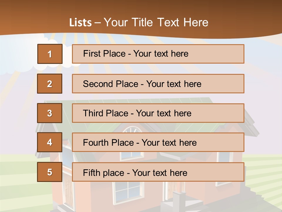 Construction Drawing Model PowerPoint Template