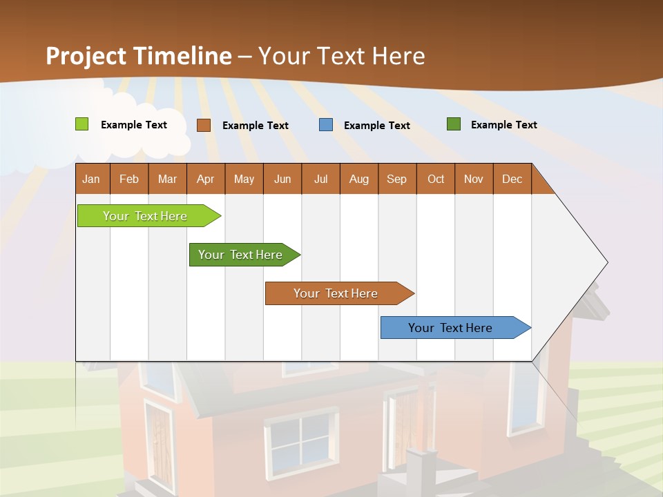 Construction Drawing Model PowerPoint Template