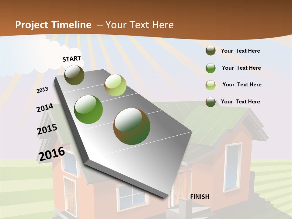 Construction Drawing Model PowerPoint Template