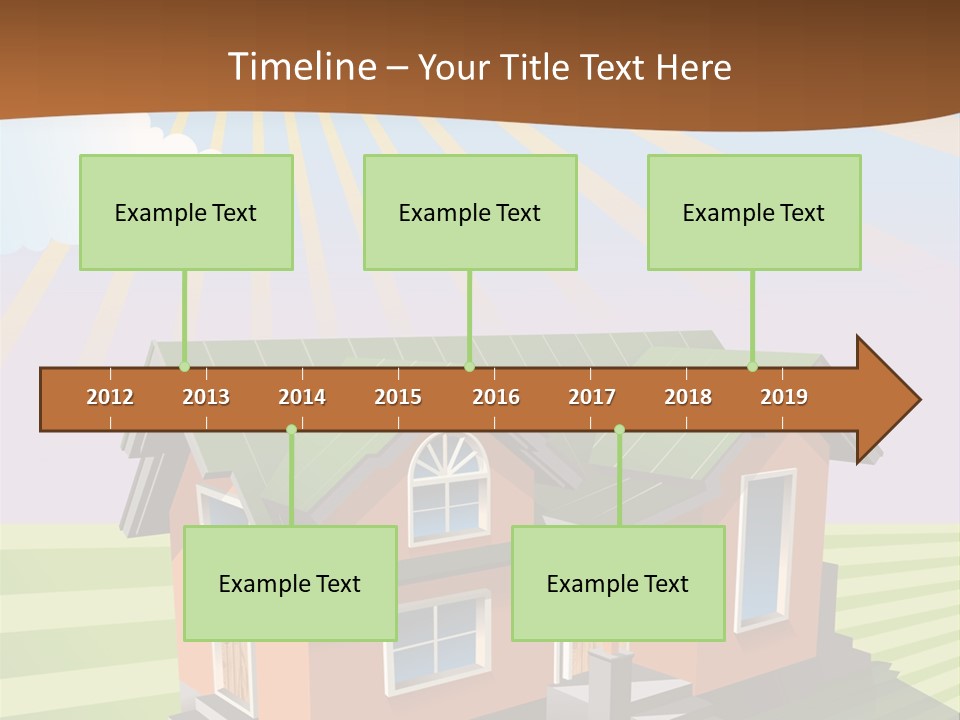 Construction Drawing Model PowerPoint Template