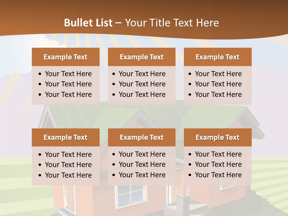 Construction Drawing Model PowerPoint Template