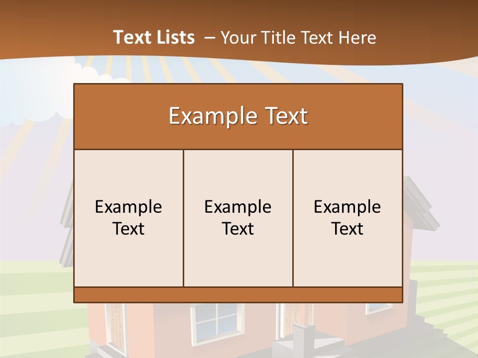 Construction Drawing Model PowerPoint Template