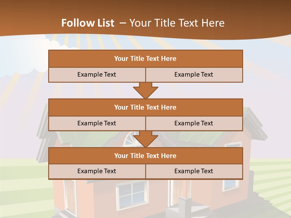 Construction Drawing Model PowerPoint Template