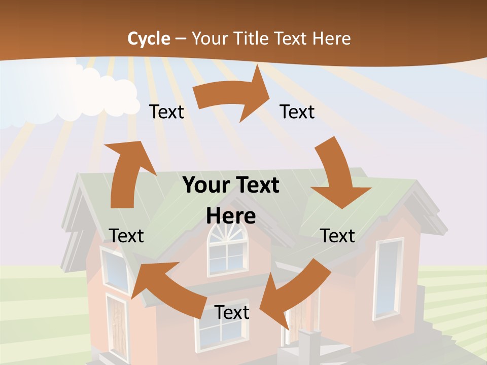 Construction Drawing Model PowerPoint Template