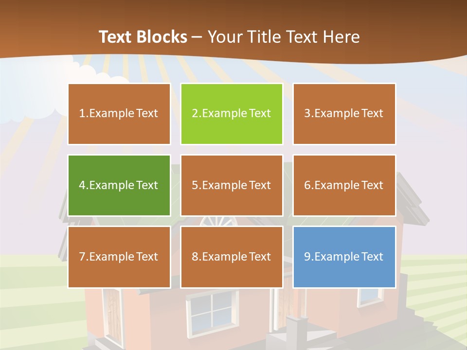 Construction Drawing Model PowerPoint Template