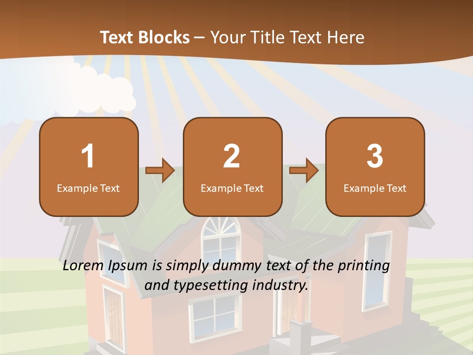 Construction Drawing Model PowerPoint Template