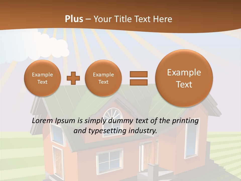 Construction Drawing Model PowerPoint Template