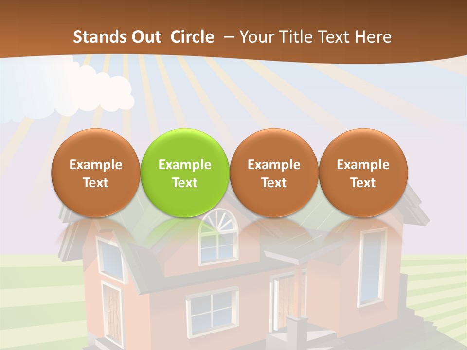 Construction Drawing Model PowerPoint Template