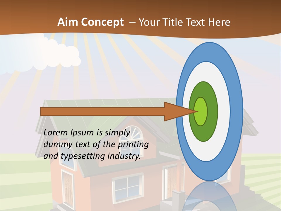 Construction Drawing Model PowerPoint Template