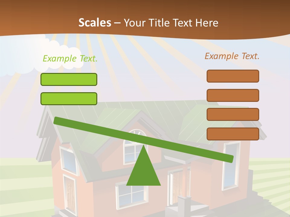 Construction Drawing Model PowerPoint Template