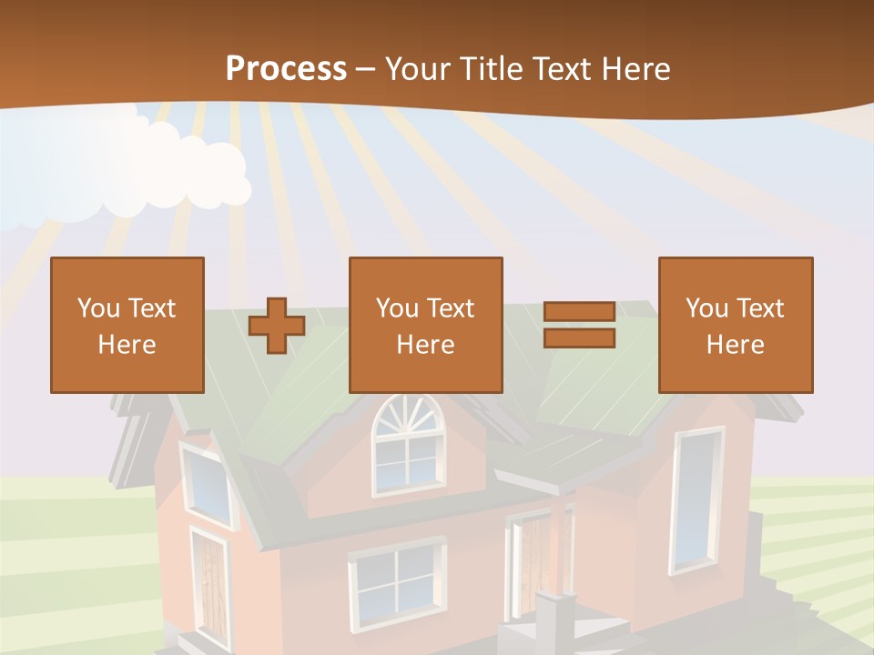Construction Drawing Model PowerPoint Template