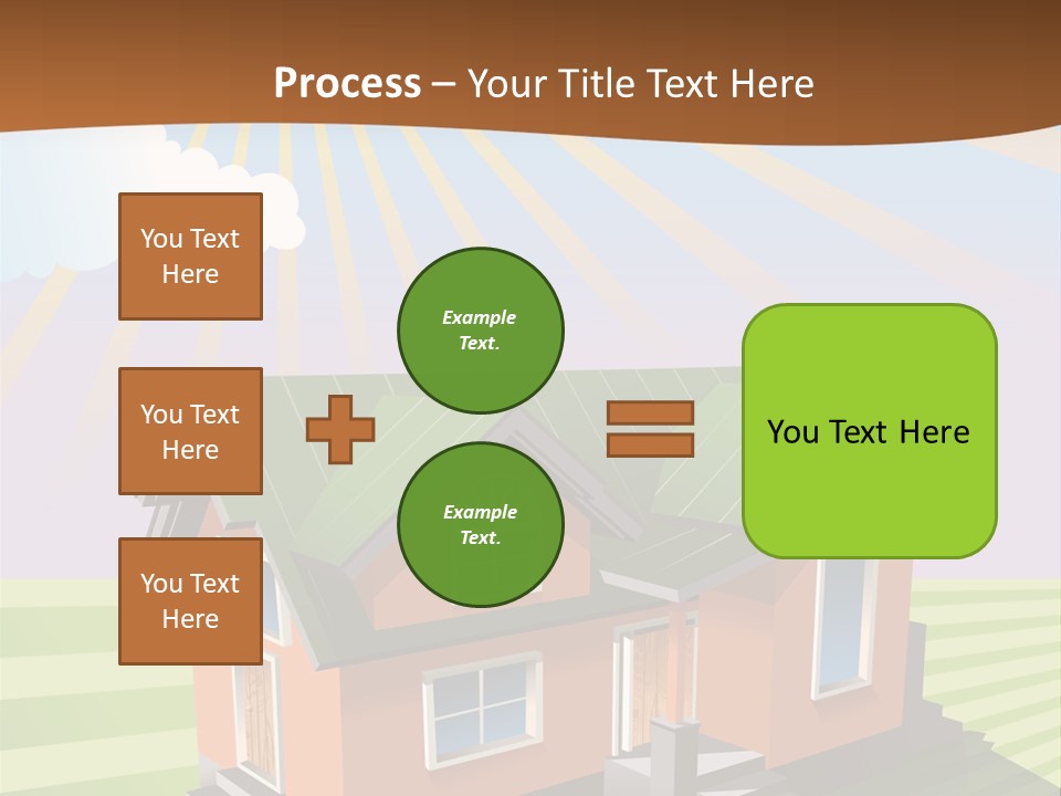 Construction Drawing Model PowerPoint Template