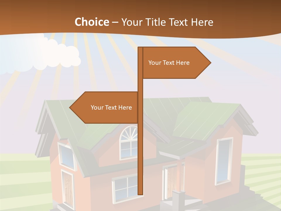 Construction Drawing Model PowerPoint Template