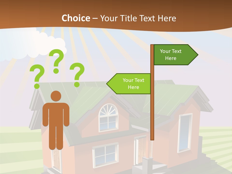 Construction Drawing Model PowerPoint Template