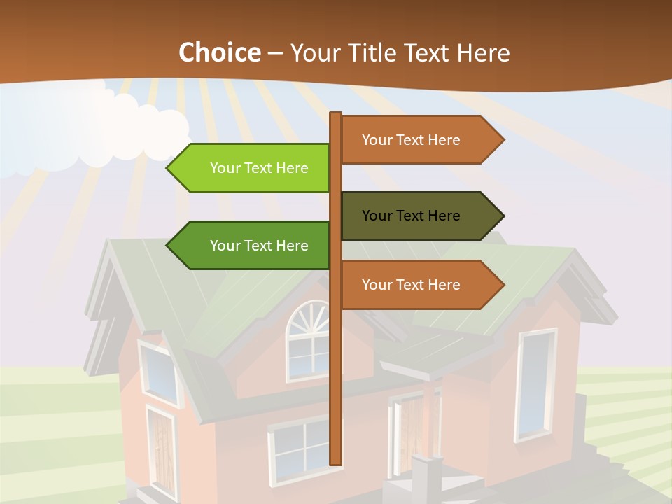 Construction Drawing Model PowerPoint Template