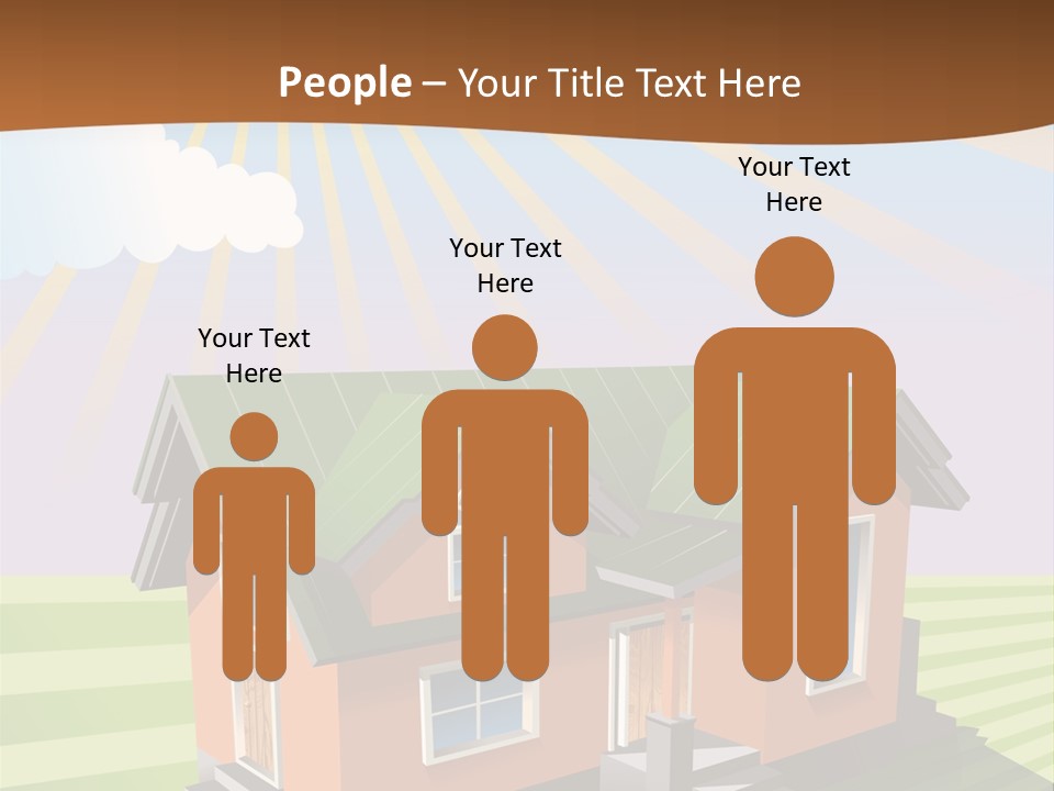 Construction Drawing Model PowerPoint Template