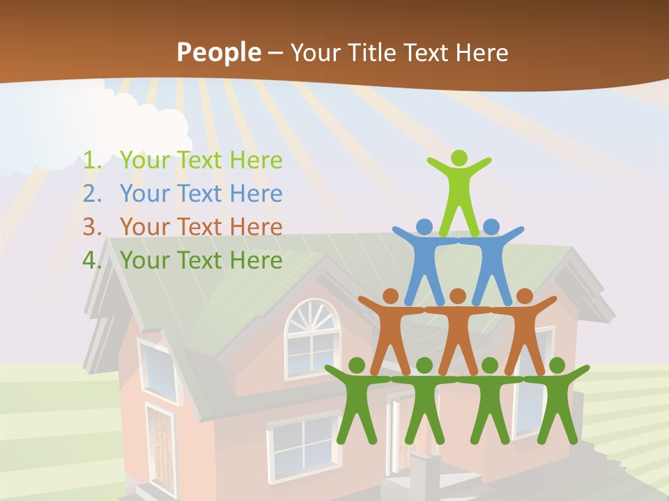 Construction Drawing Model PowerPoint Template