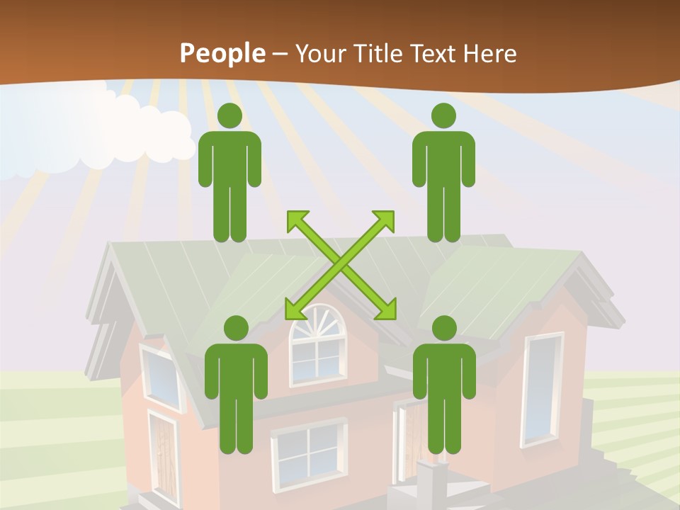 Construction Drawing Model PowerPoint Template