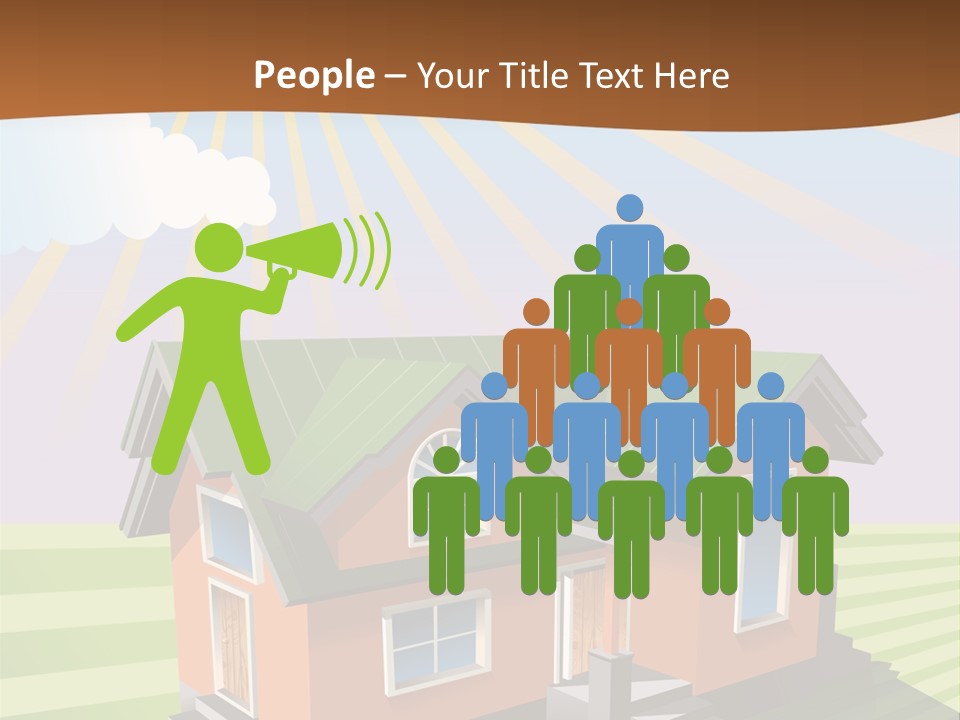 Construction Drawing Model PowerPoint Template