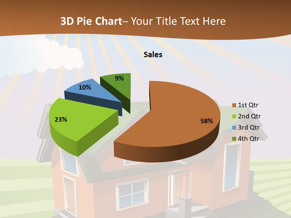 Construction Drawing Model PowerPoint Template