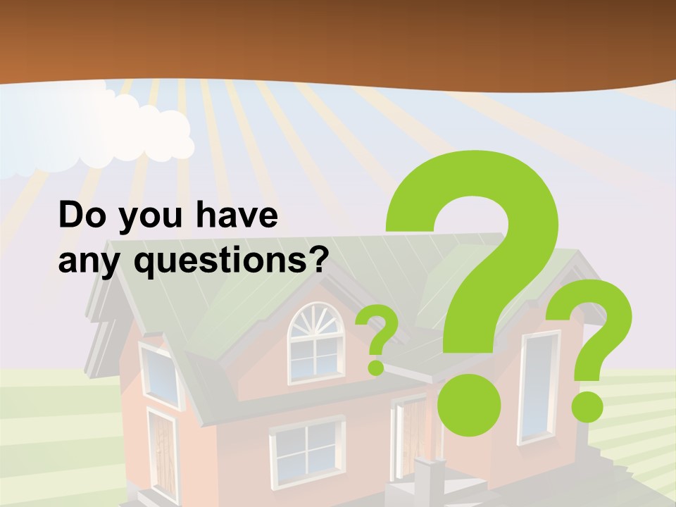 Construction Drawing Model PowerPoint Template