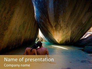 Edge Beach Beautiful PowerPoint Template