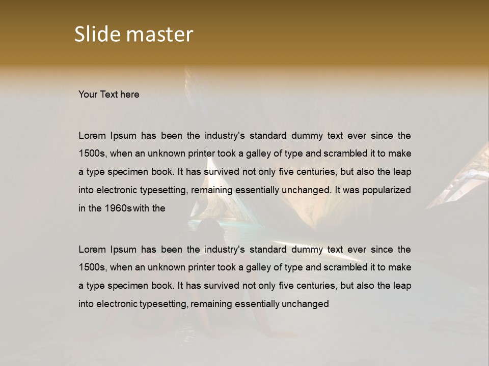 Edge Beach Beautiful PowerPoint Template