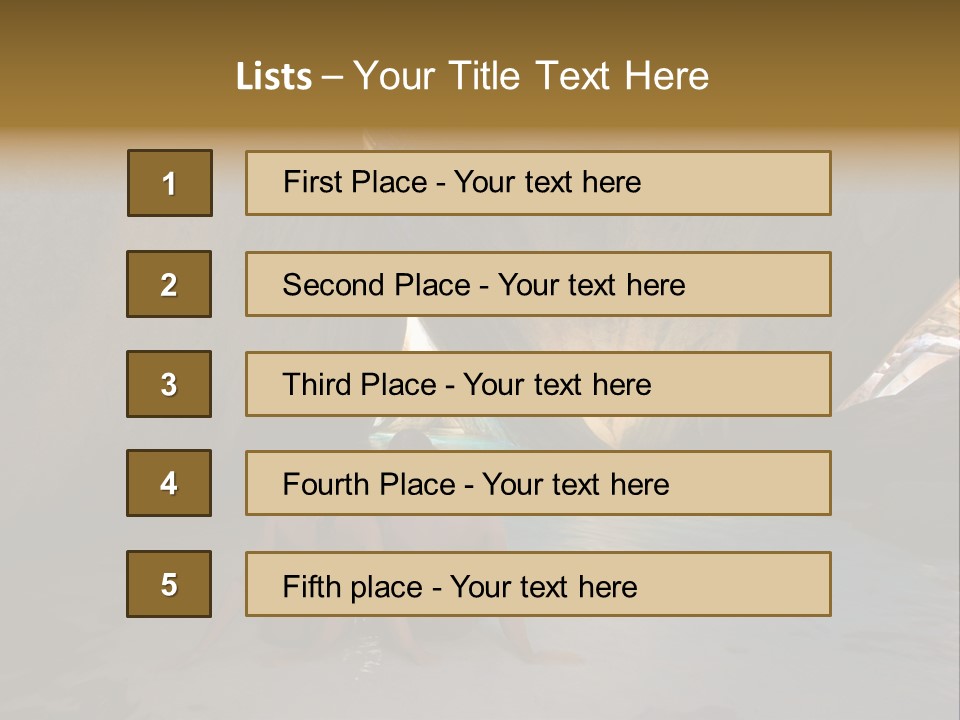 Edge Beach Beautiful PowerPoint Template