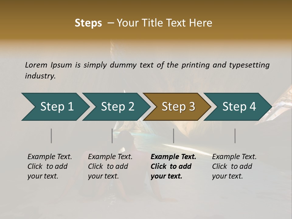 Edge Beach Beautiful PowerPoint Template