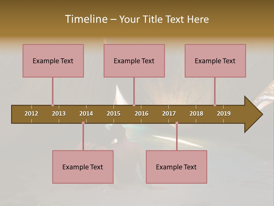 Edge Beach Beautiful PowerPoint Template